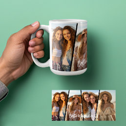 Diagonal Photo Collage - 4 Photos Fun Weekend Coffee Mug