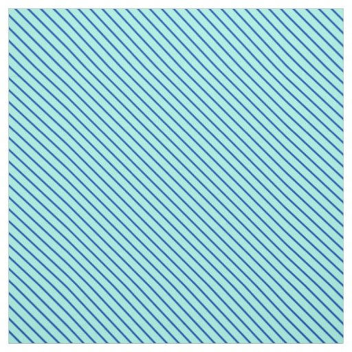 Diagonal pinstripes - aqua  and navy fabric