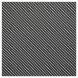 Diagonal pinstripes - black and white fabric