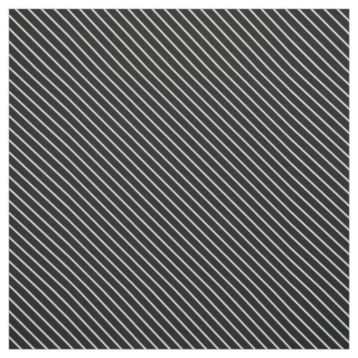 Diagonal pinstripes - black and white fabric