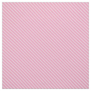 Diagonal pinstripes - shell pink and white fabric