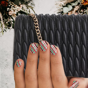 Diagonal Plaids Minx Nail Art