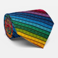 Diagonal Plastic Rainbow bricks Neck Tie | Zazzle