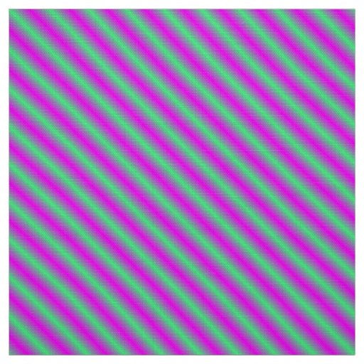 Diagonal purple and green stripes fabric