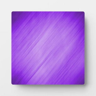 Diagonal Purple Modern Ombre Stripes Plaque