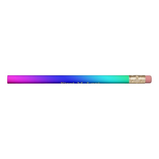 Diagonal Rainbow Gradient Pencil (Rotated 270)