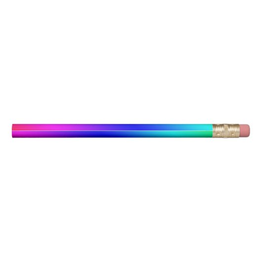 Diagonal Rainbow Gradient Pencil (Back)