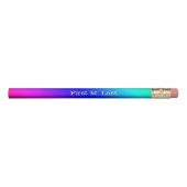Diagonal Rainbow Gradient Pencil (Front)