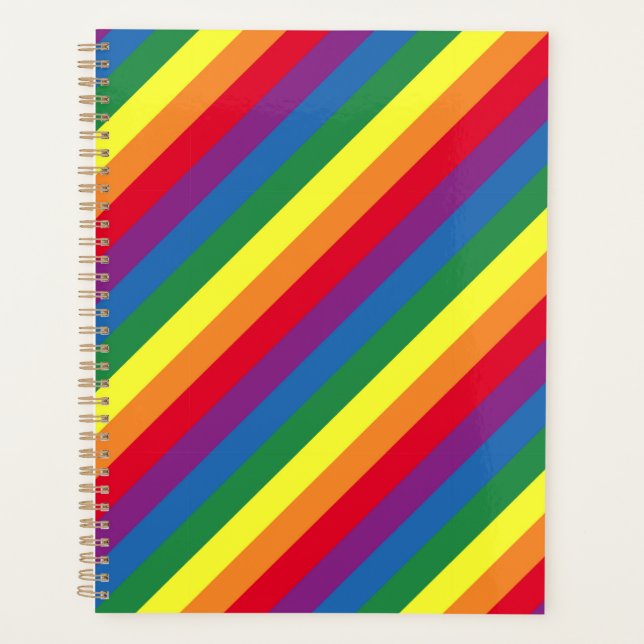Diagonal Rainbow Pattern Planner (Front)