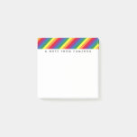 Diagonal Rainbow Pattern Post-it Notes