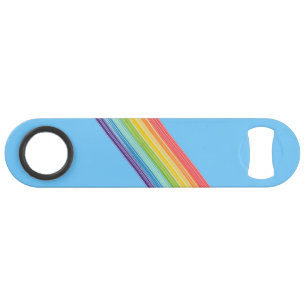 Diagonal rainbow stripes bar key