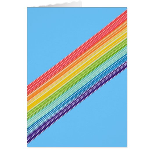 Diagonal rainbow stripes cards (Front)