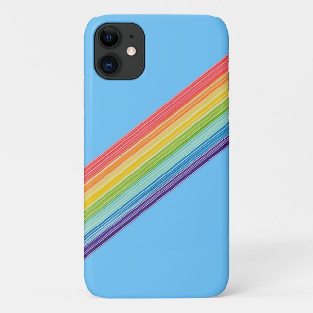 Diagonal rainbow stripes Case-Mate iPhone case (Back)