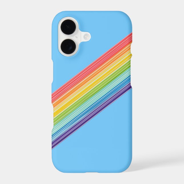 Diagonal rainbow stripes Case-Mate iPhone case (Back)