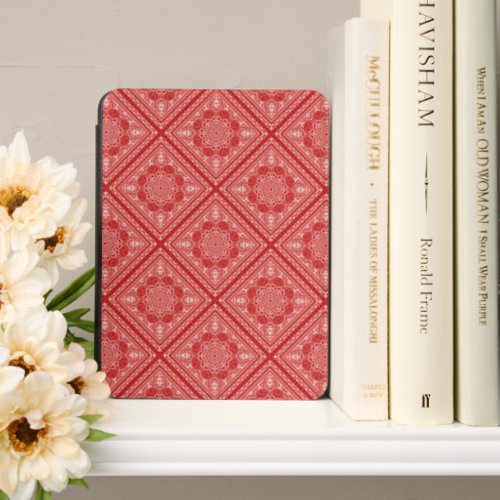 Diagonal Red Bandana Design Kindle Cover