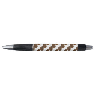 Diagonal Rows of a Photo of an Ammonite Fossil Pen