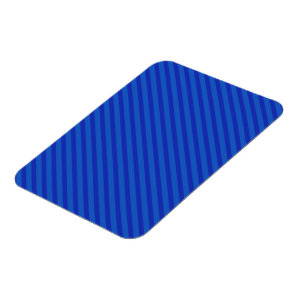 Diagonal royal blue Stripes Magnet