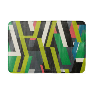 Diagonal Slipstream Pattern Bath Mat