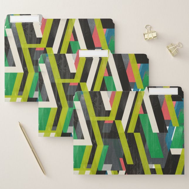 Diagonal Slipstream Pattern File Folder (Set)
