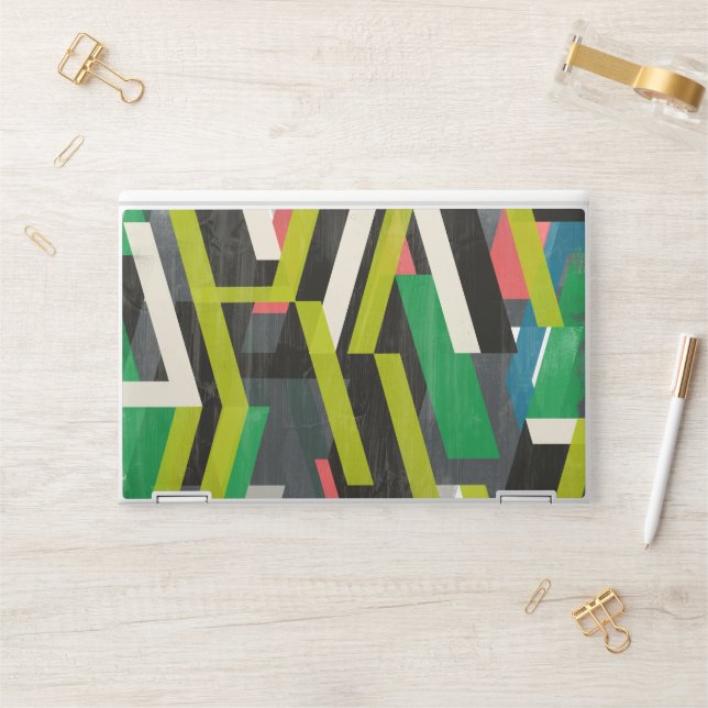 Diagonal Slipstream Pattern HP Laptop Skin (Desk)