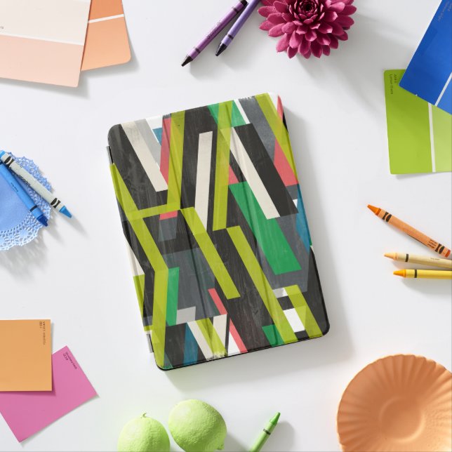 Diagonal Slipstream Pattern iPad Pro Cover (Desk)