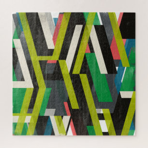Diagonal Slipstream Pattern Jigsaw Puzzle