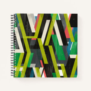 Diagonal Slipstream Pattern Notebook