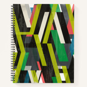 Diagonal Slipstream Pattern Notebook