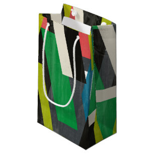 Diagonal Slipstream Pattern Small Gift Bag
