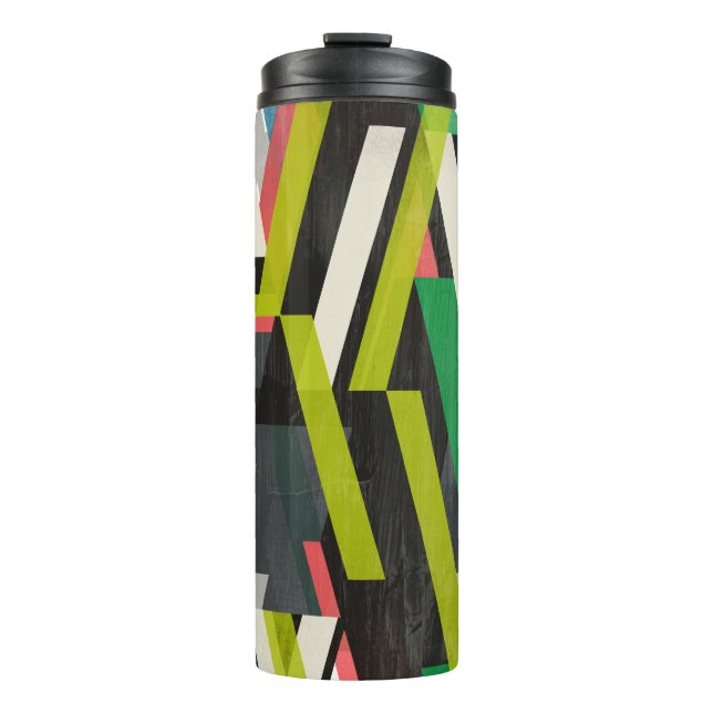 Diagonal Slipstream Pattern Thermal Tumbler (Front)