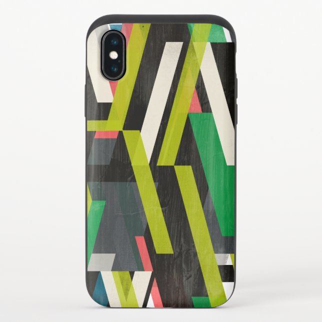 Diagonal Slipstream Pattern Uncommon iPhone Case (Back)
