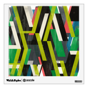 Diagonal Slipstream Pattern Wall Decal
