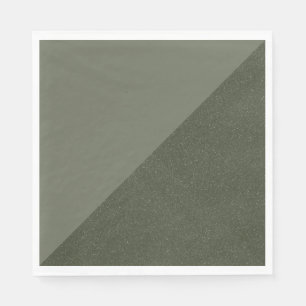 Diagonal Split Moss Green Napkin