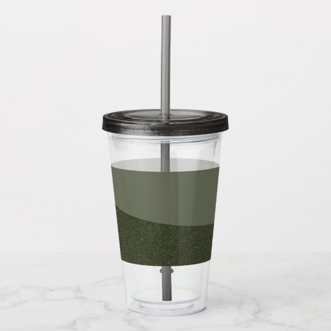 Diagonal Split Noise & Smooth Tumbler – Customize (Front)