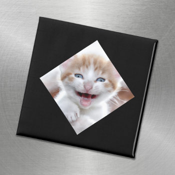 Diagonal Square Photo Frame Magnet by designs4you at Zazzle