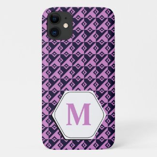 Diagonal squares in pink and purple colors Case-Mate iPhone case