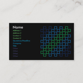 Diagonal stripe color spectrum pattern b card