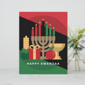diagonal stripe Happy Kwanzaa (Standing Front)