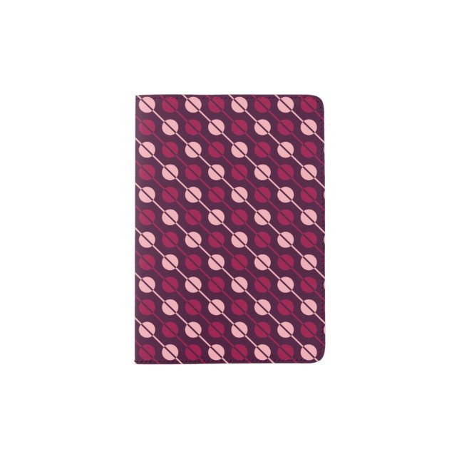 Diagonal stripe passport holder (Front)