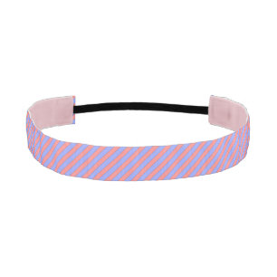 Diagonal Stripe Pattern (pink and purple) Athletic Headband
