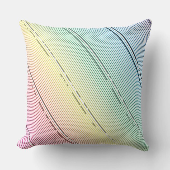 Diagonal stripes background 10 throw pillow (Front)