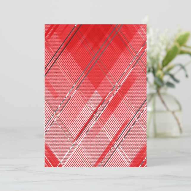 Diagonal stripes background 9 thank you card (Standing Front)