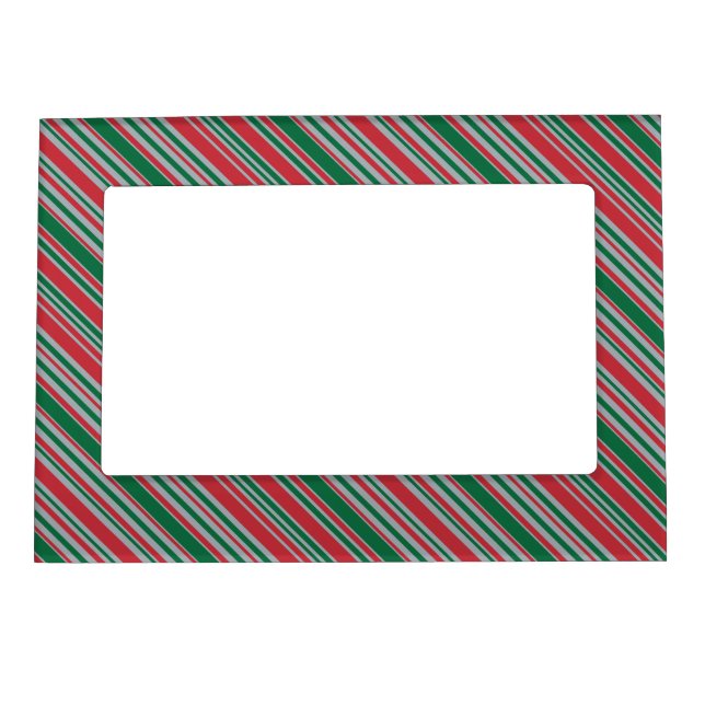 Diagonal stripes background magnetic frame (Front)