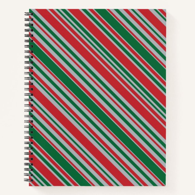 Diagonal stripes background notebook (Front)