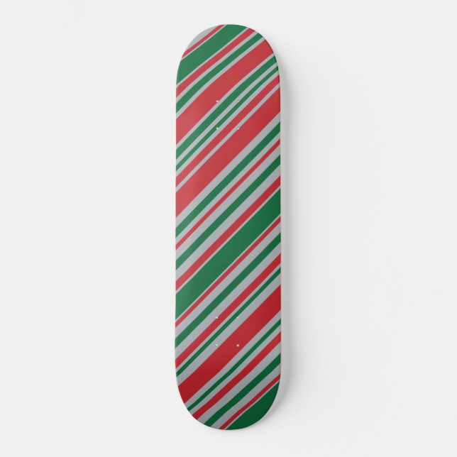 Diagonal stripes background skateboard (Front)