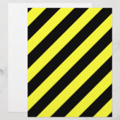 diagonal stripes black and yellow (Front/Back)