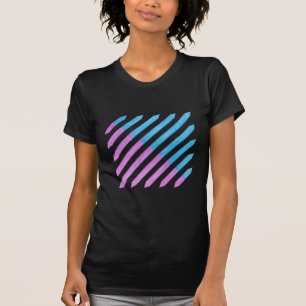 Diagonal Stripes, in pink and turquoise, shirts
