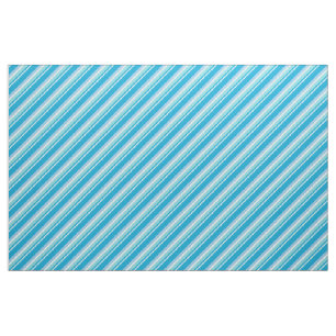 Diagonal Stripes Light Blue Fabric