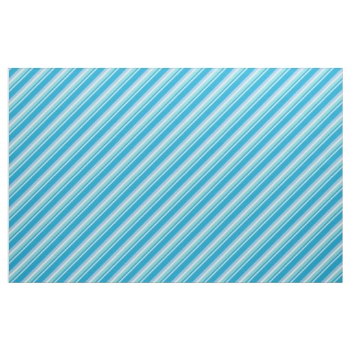 Diagonal Stripes Light Blue Fabric