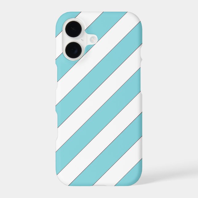 diagonal stripes light blue iPod touch (5th genera Case-Mate iPhone Case (Back)